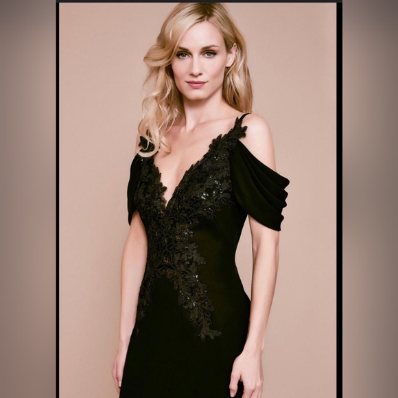 Tadashi Shoji Black Gown - Picture 2 of 5
